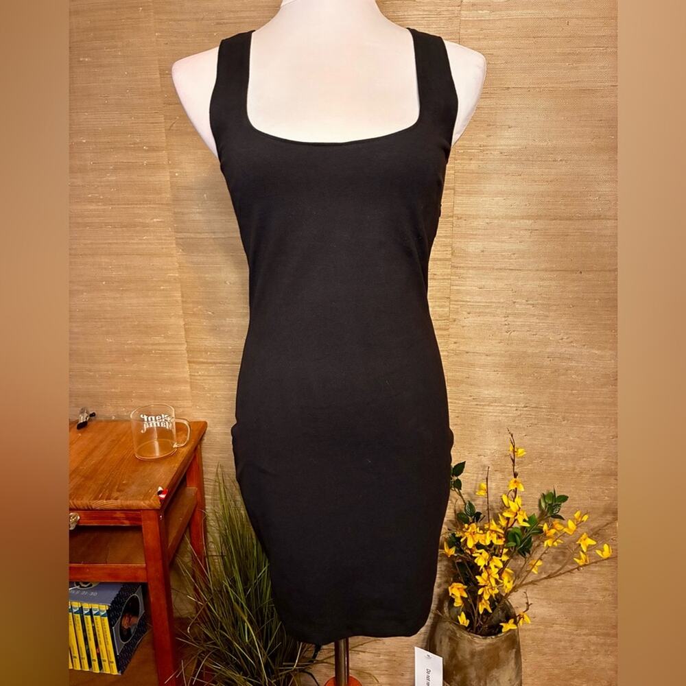 Rumored Beckham Black mini Dress built in shape-ware